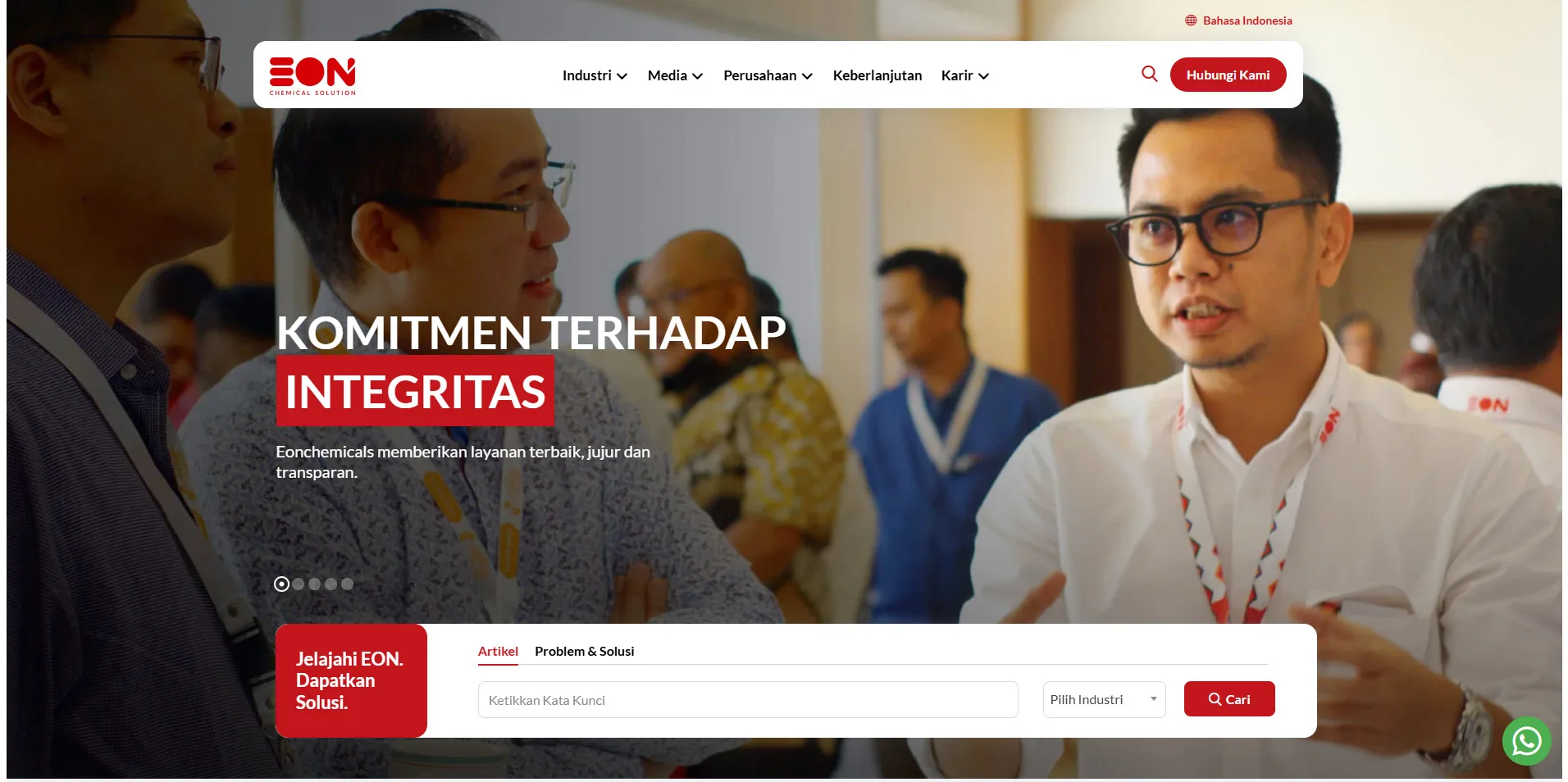 Website Wordpress Perusahaan PT Eonchemicals Putra
