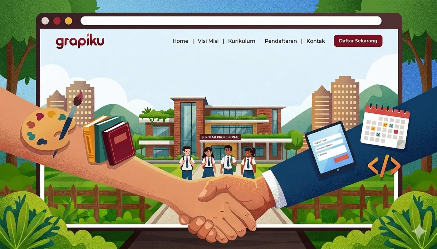 Desain Website Sekolah Profesional Harus Menggabungkan Estetika dan Fungsionalitas