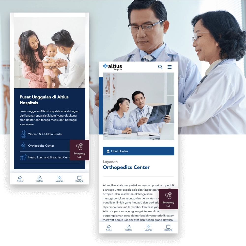 Website Rumah Sakit Mobile Friendly