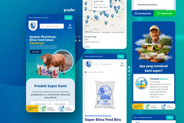 Contoh Website Pakan Ternak Modern
