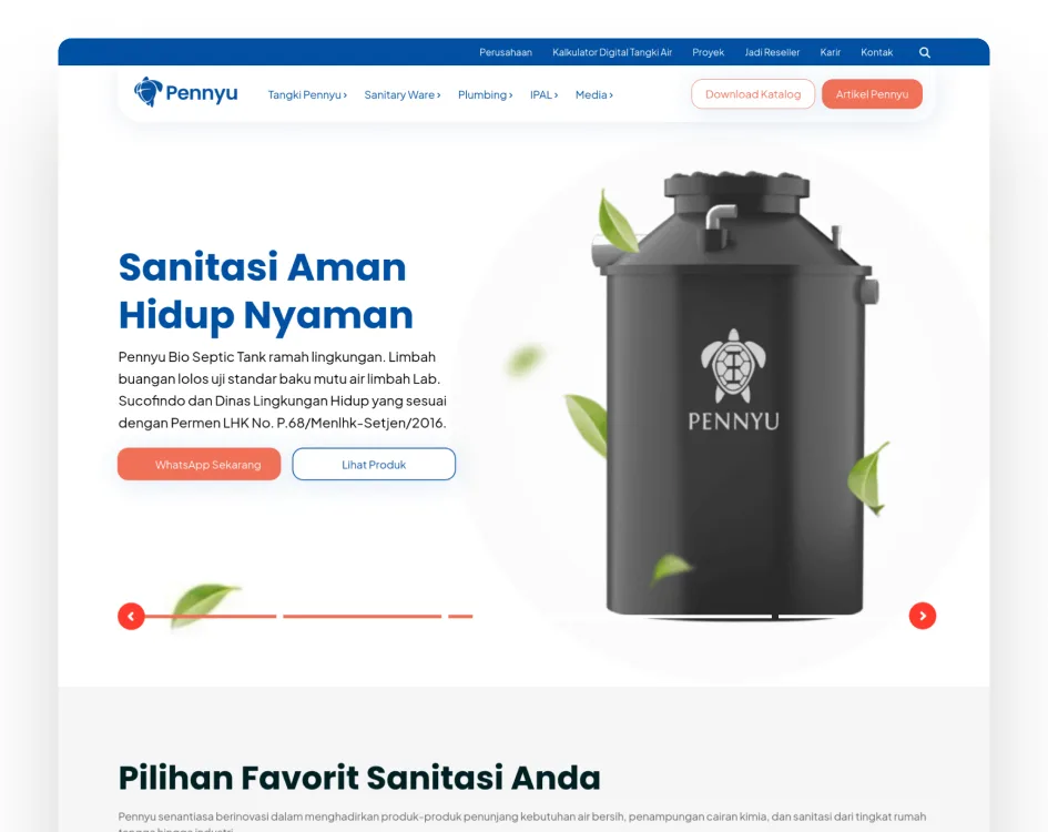 Website Tangki Air Pennyu